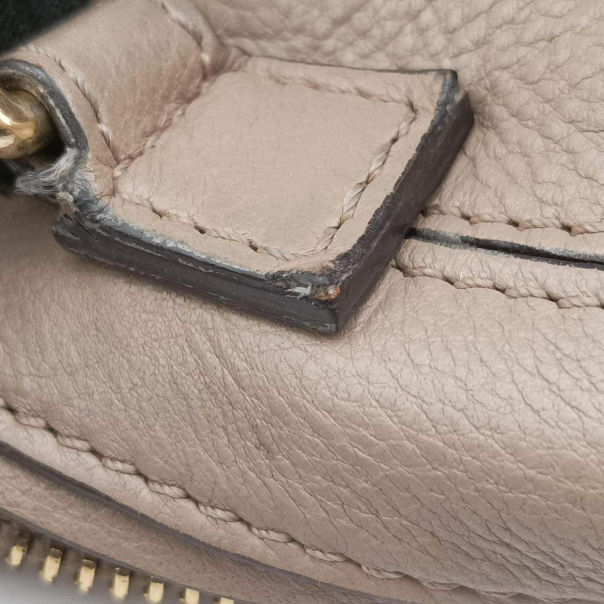 Pre-owned Chloe FAYE mini Grey Suede × leather  backpack/rucksack | stylenewstar