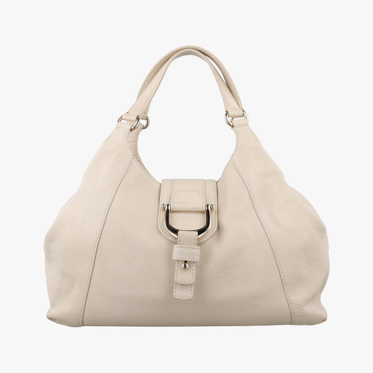 Pre-owned Gucci Greenwich Medium White Leather 268747 handbag | stylenewstar