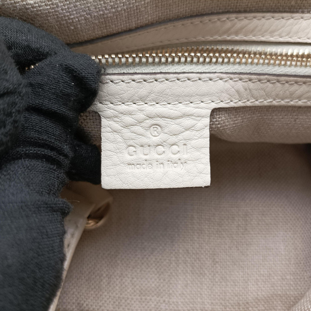 Pre-owned Gucci Greenwich Medium White Leather 268747 handbag | stylenewstar