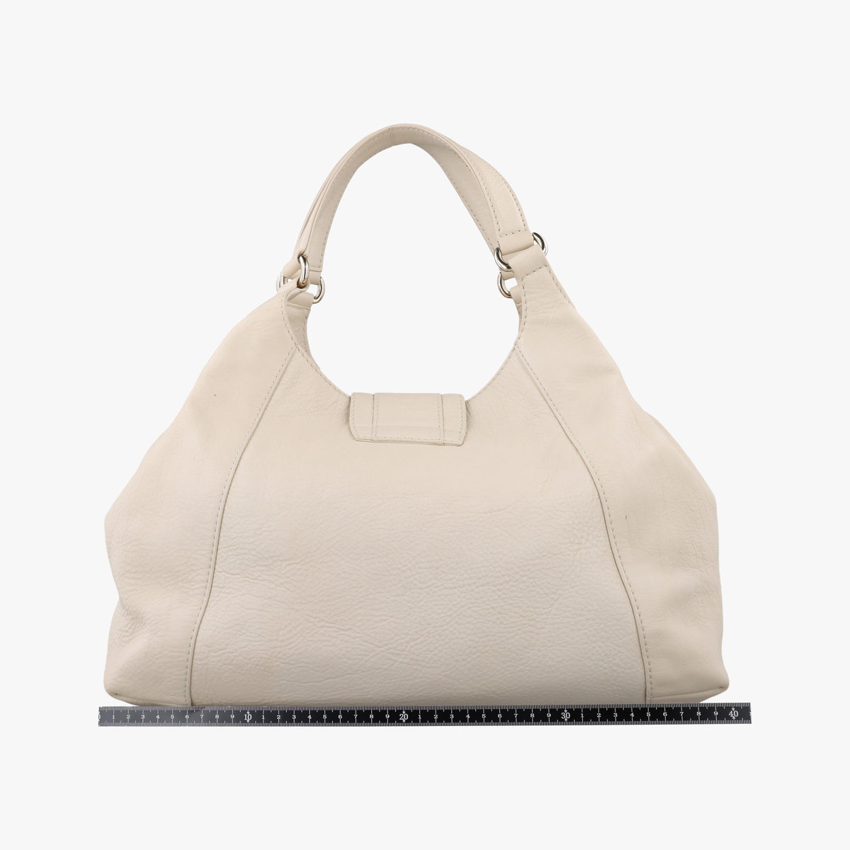 Pre-owned Gucci Greenwich Medium White Leather 268747 handbag | stylenewstar