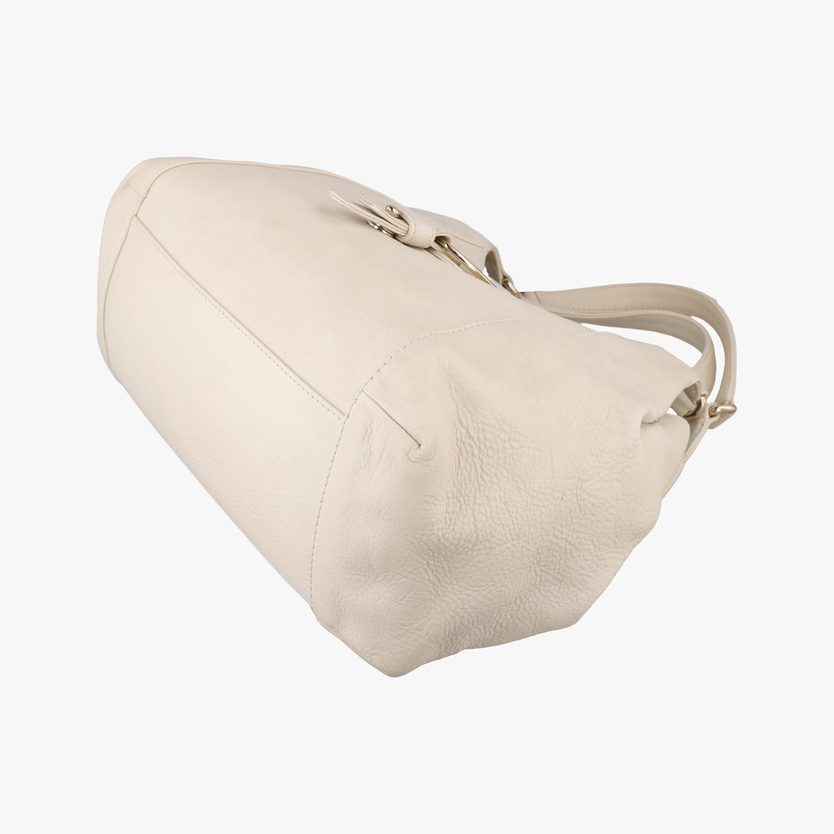 Pre-owned Gucci Greenwich Medium White Leather 268747 handbag | stylenewstar