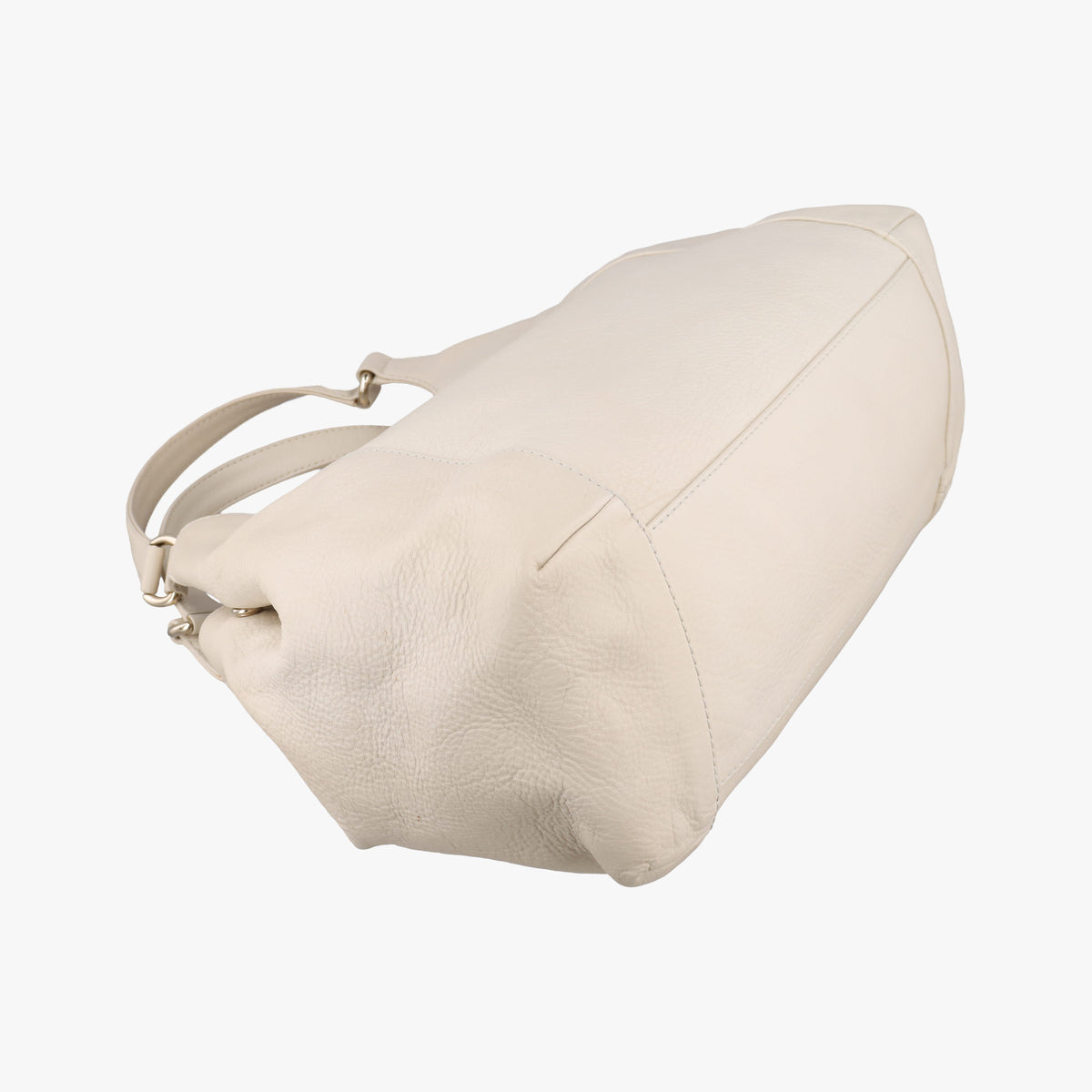 Pre-owned Gucci Greenwich Medium White Leather 268747 handbag | stylenewstar