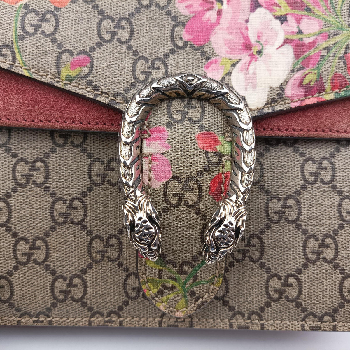 Vintage Gucci Dionysus beige×red×multi PVC coated canvas × suede 421970 shoulderbag | stylenewstar