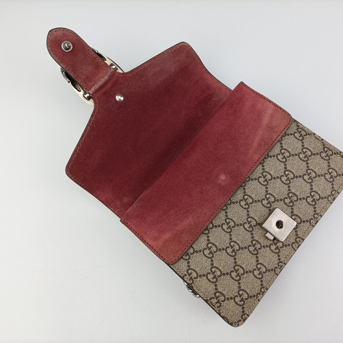 Vintage Gucci Dionysus beige×red×multi PVC coated canvas × suede 421970 shoulderbag | stylenewstar
