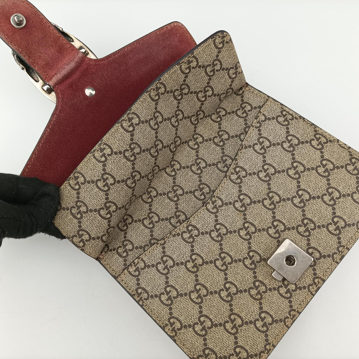 Vintage Gucci Dionysus beige×red×multi PVC coated canvas × suede 421970 shoulderbag | stylenewstar