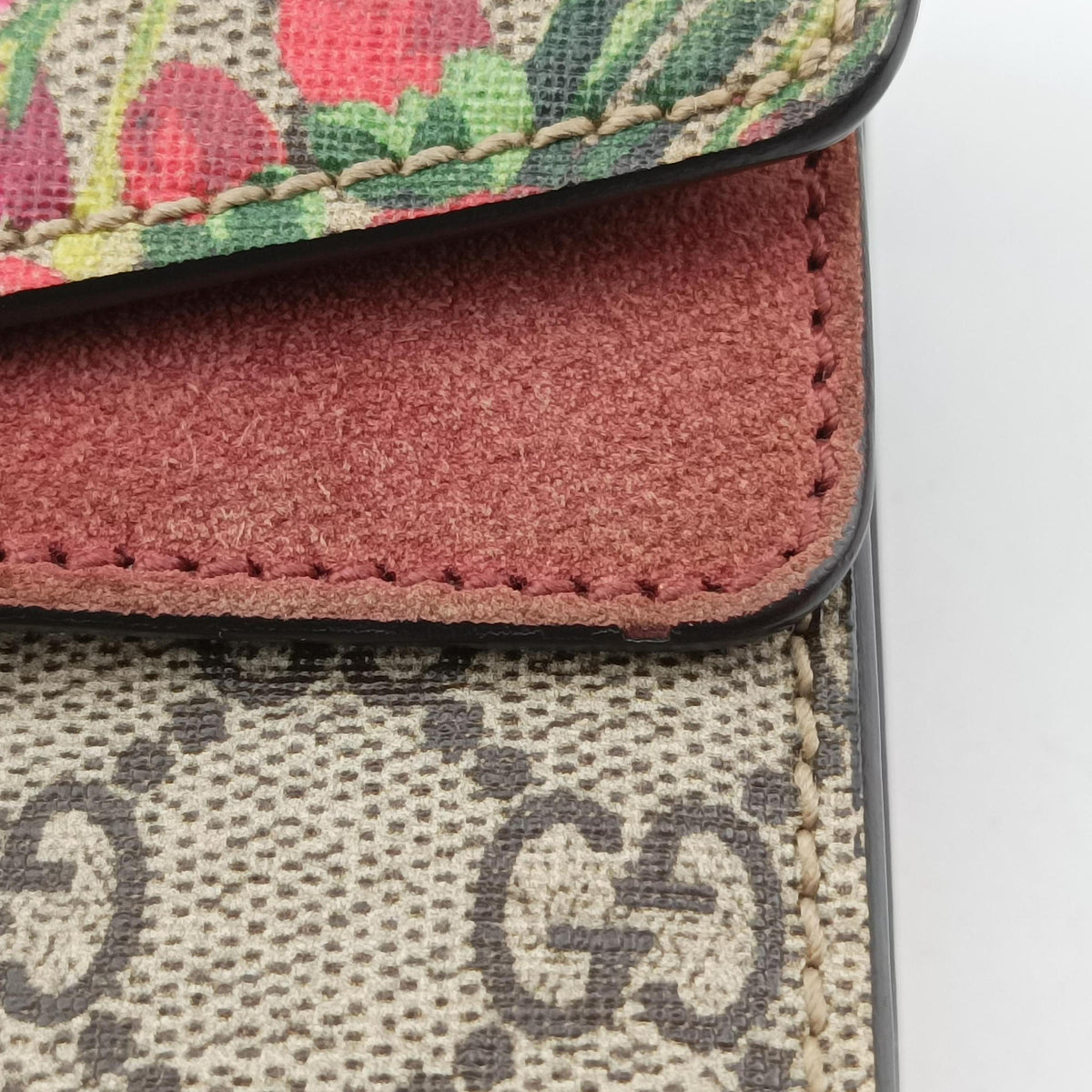 Vintage Gucci Dionysus beige×red×multi PVC coated canvas × suede 421970 shoulderbag | stylenewstar