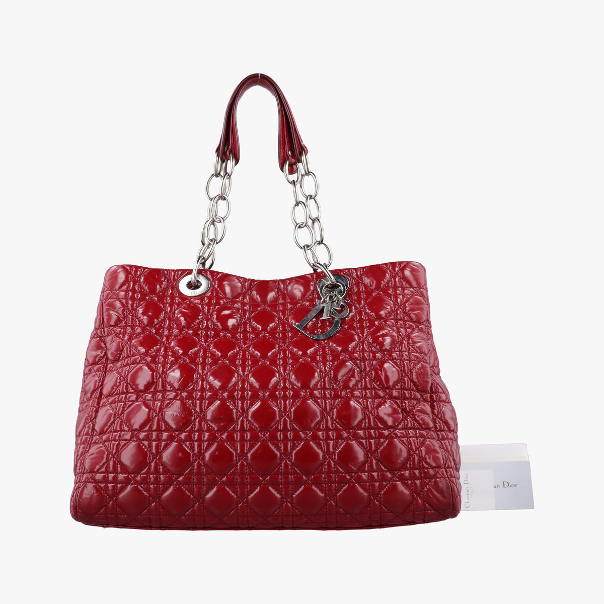 Pre-owned Christian Dior Dior Soft Red patent  shoulderbag | stylenewstar