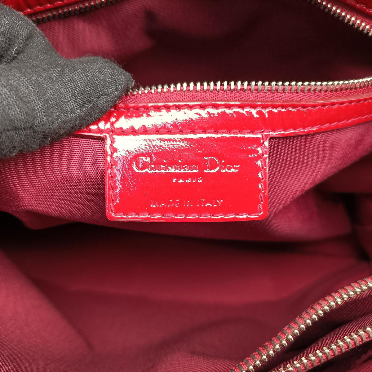 Pre-owned Christian Dior Dior Soft Red patent  shoulderbag | stylenewstar