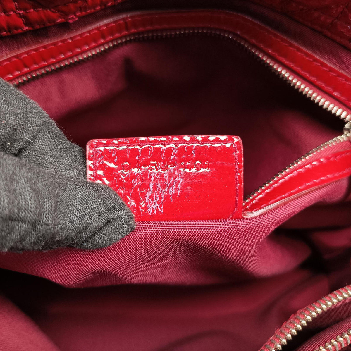 Pre-owned Christian Dior Dior Soft Red patent  shoulderbag | stylenewstar