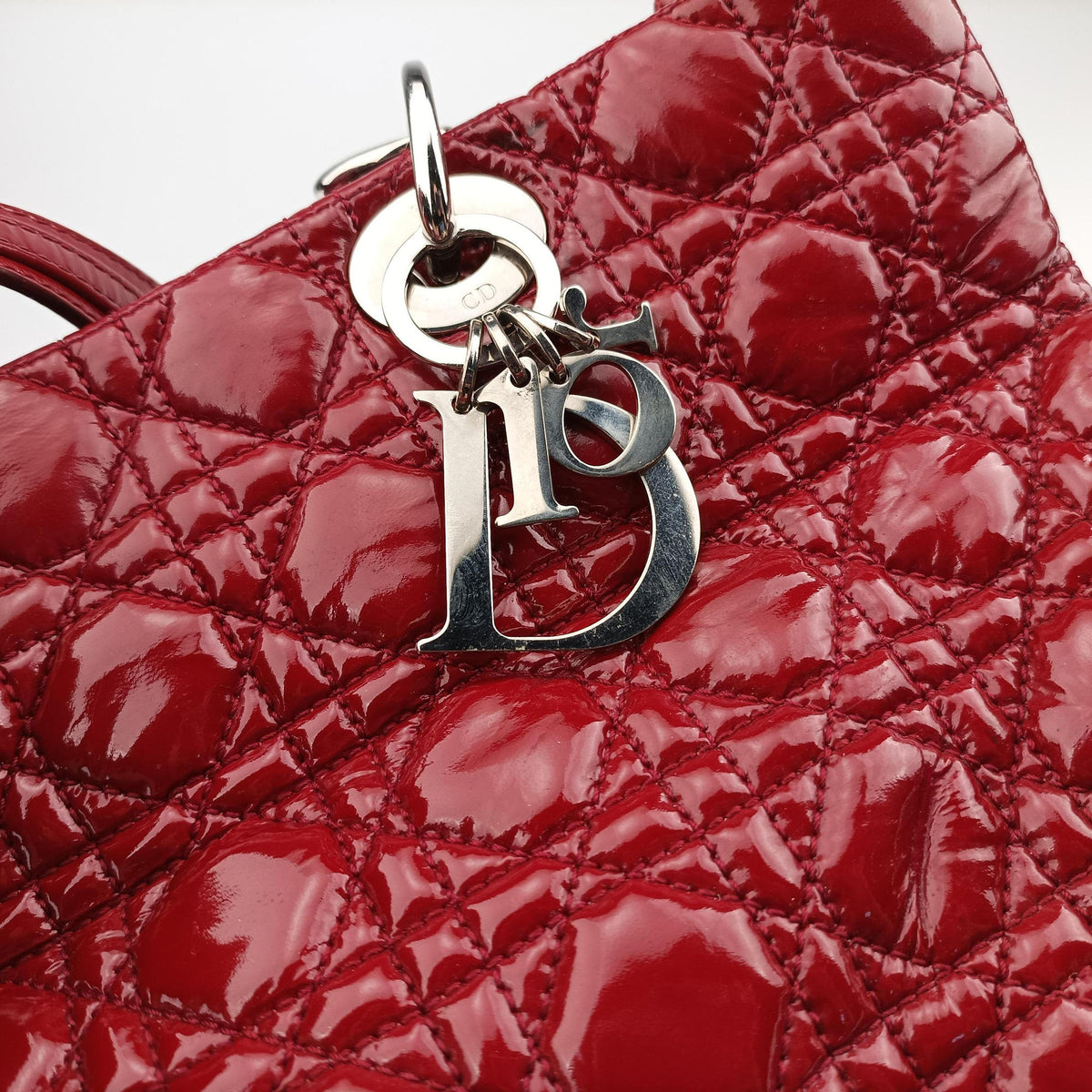 Pre-owned Christian Dior Dior Soft Red patent  shoulderbag | stylenewstar