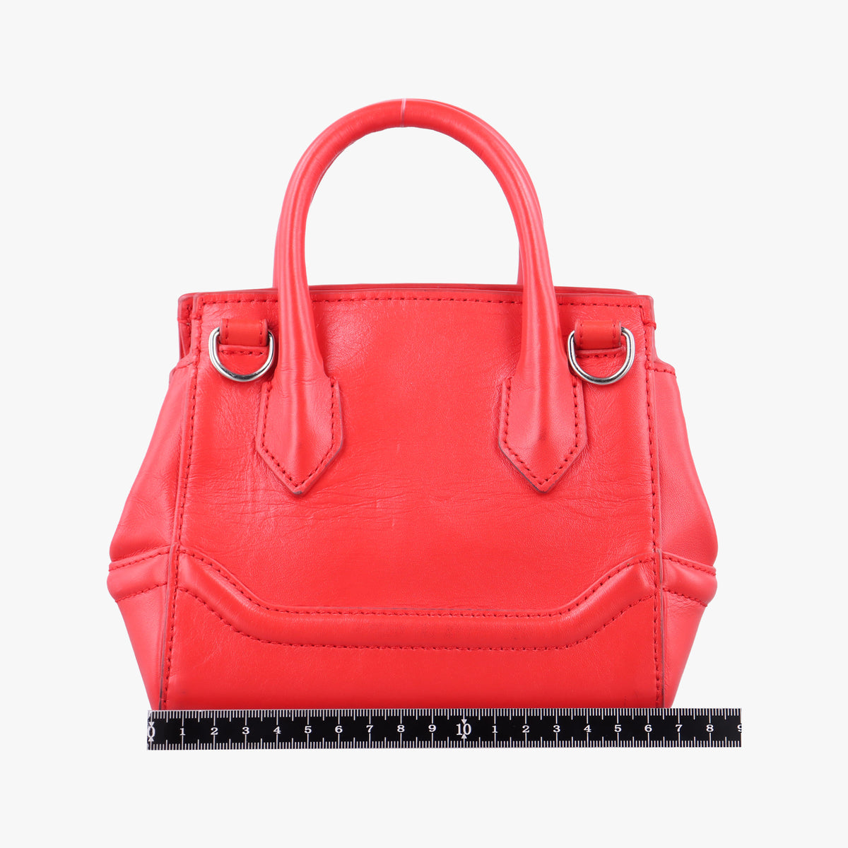 Pre-owned VERSACE Medusa Red Leather  shoulderbag | stylenewstar