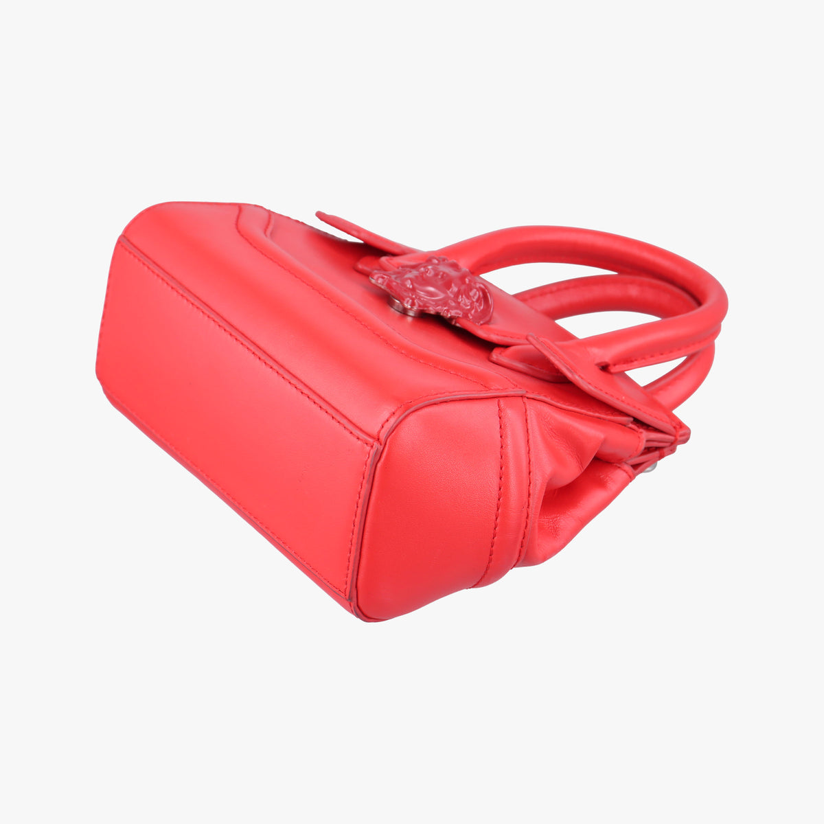 Pre-owned VERSACE Medusa Red Leather  shoulderbag | stylenewstar