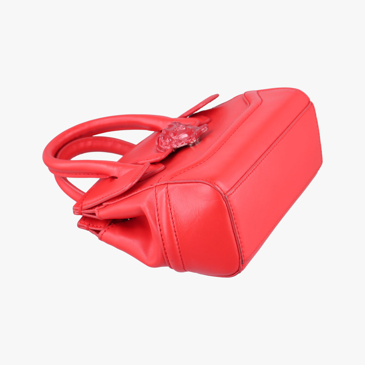 Pre-owned VERSACE Medusa Red Leather  shoulderbag | stylenewstar