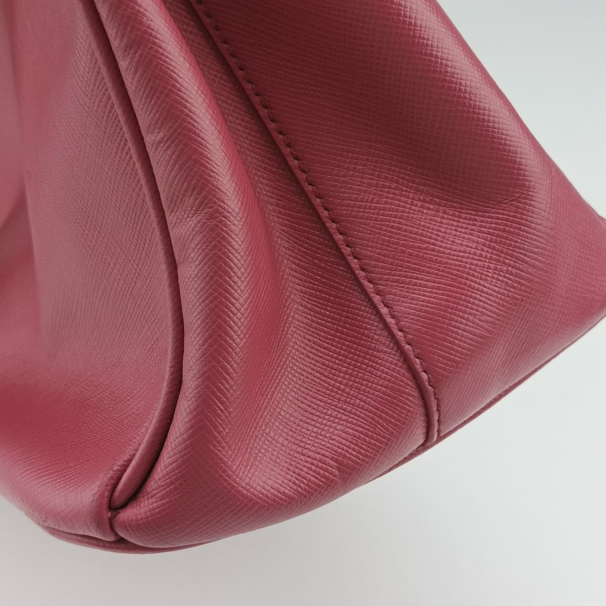 Pre-owned Prada Galleria Pink SAFFIANO Leather BN1786 shoulderbag | stylenewstar