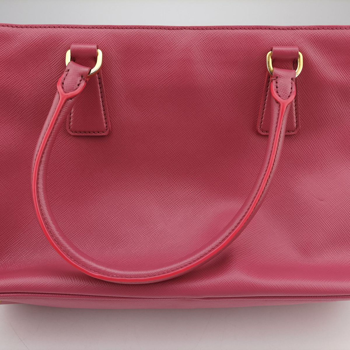 Pre-owned Prada Galleria Pink SAFFIANO Leather BN1786 shoulderbag | stylenewstar