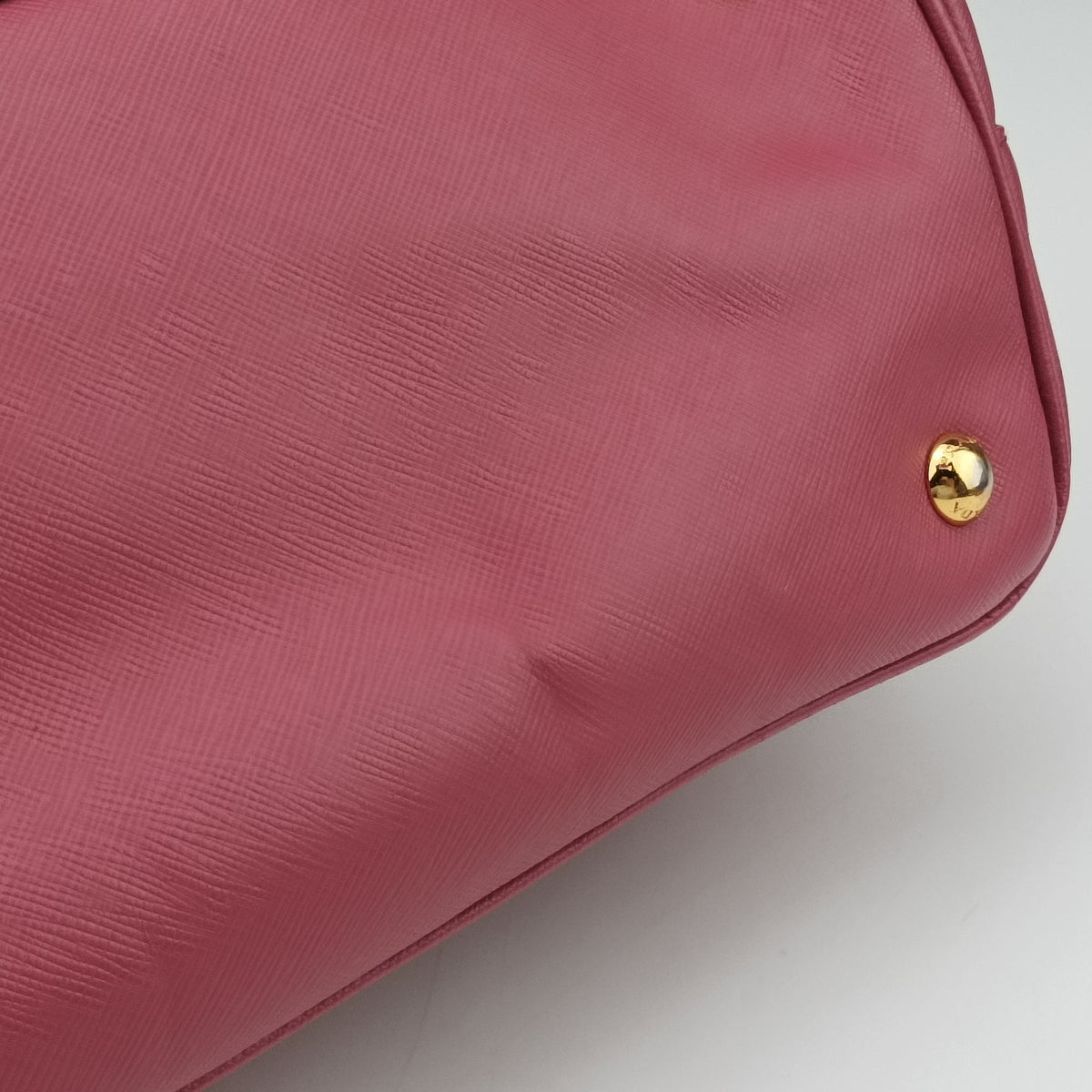 Pre-owned Prada Galleria Pink SAFFIANO Leather BN1786 shoulderbag | stylenewstar
