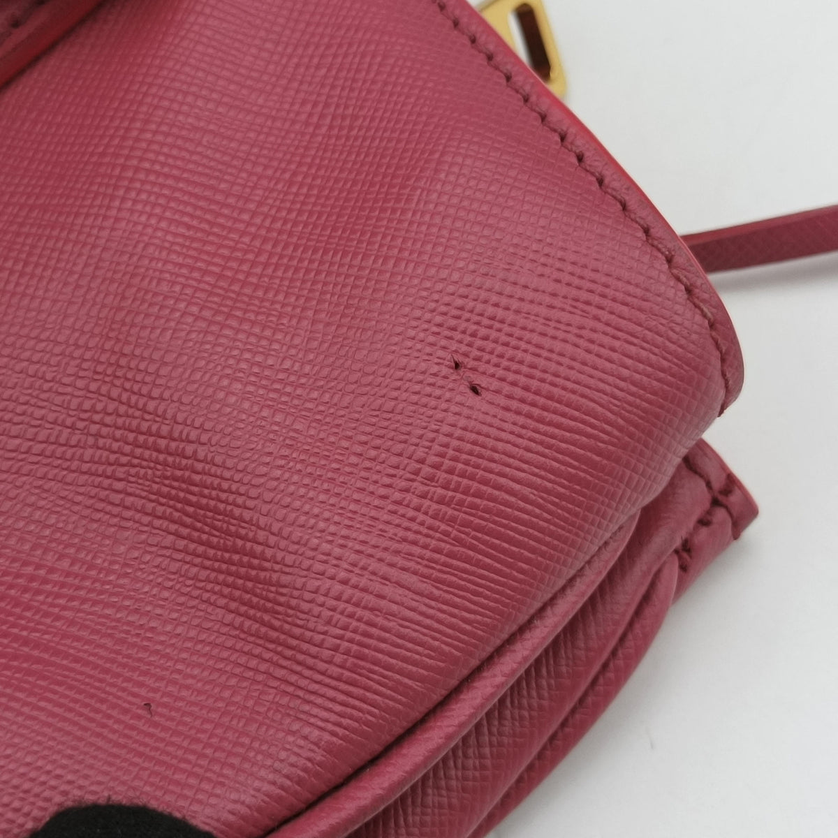 Pre-owned Prada Galleria Pink SAFFIANO Leather BN1786 shoulderbag | stylenewstar