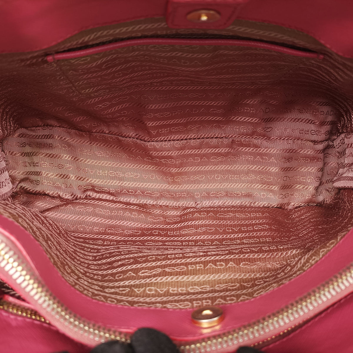 Pre-owned Prada Galleria Pink SAFFIANO Leather BN1786 shoulderbag | stylenewstar