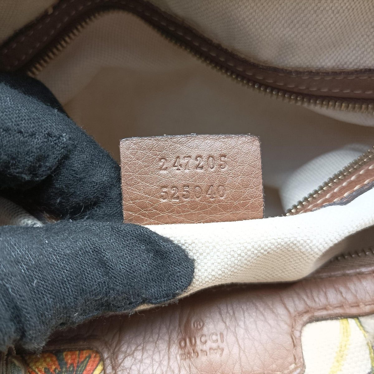 Secondhand Gucci flora print Multicolour canvas×leather 247205 handbag | stylenewstar