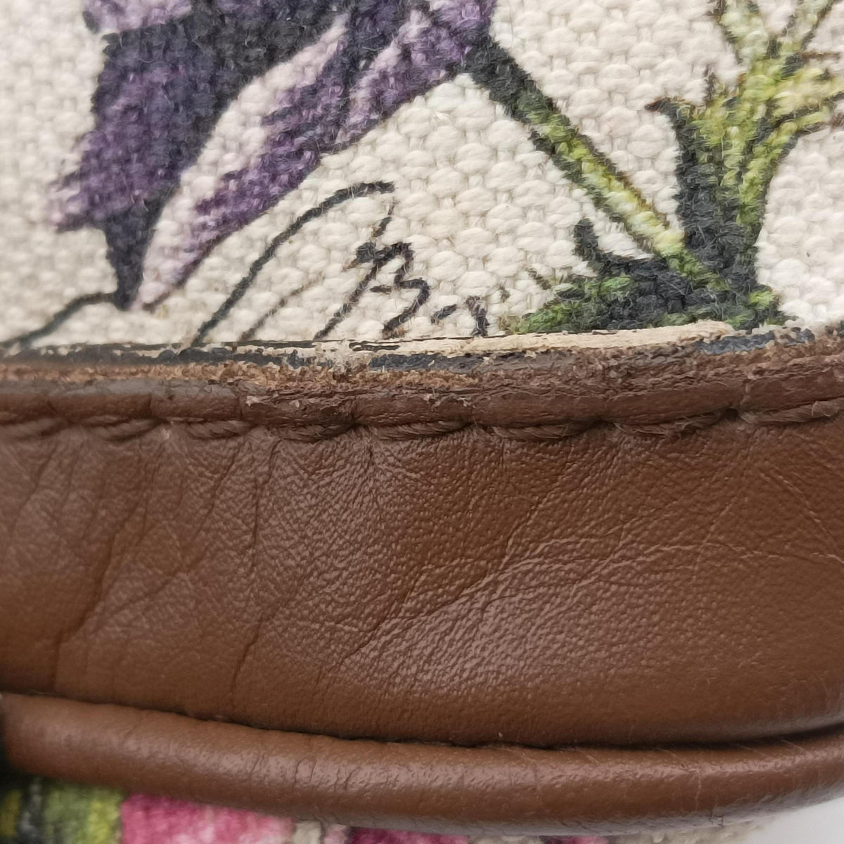 Secondhand Gucci flora print Multicolour canvas×leather 247205 handbag | stylenewstar