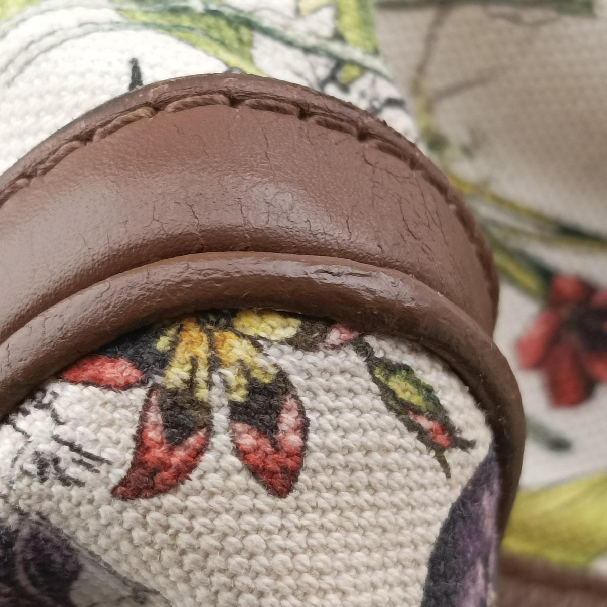 Secondhand Gucci flora print Multicolour canvas×leather 247205 handbag | stylenewstar