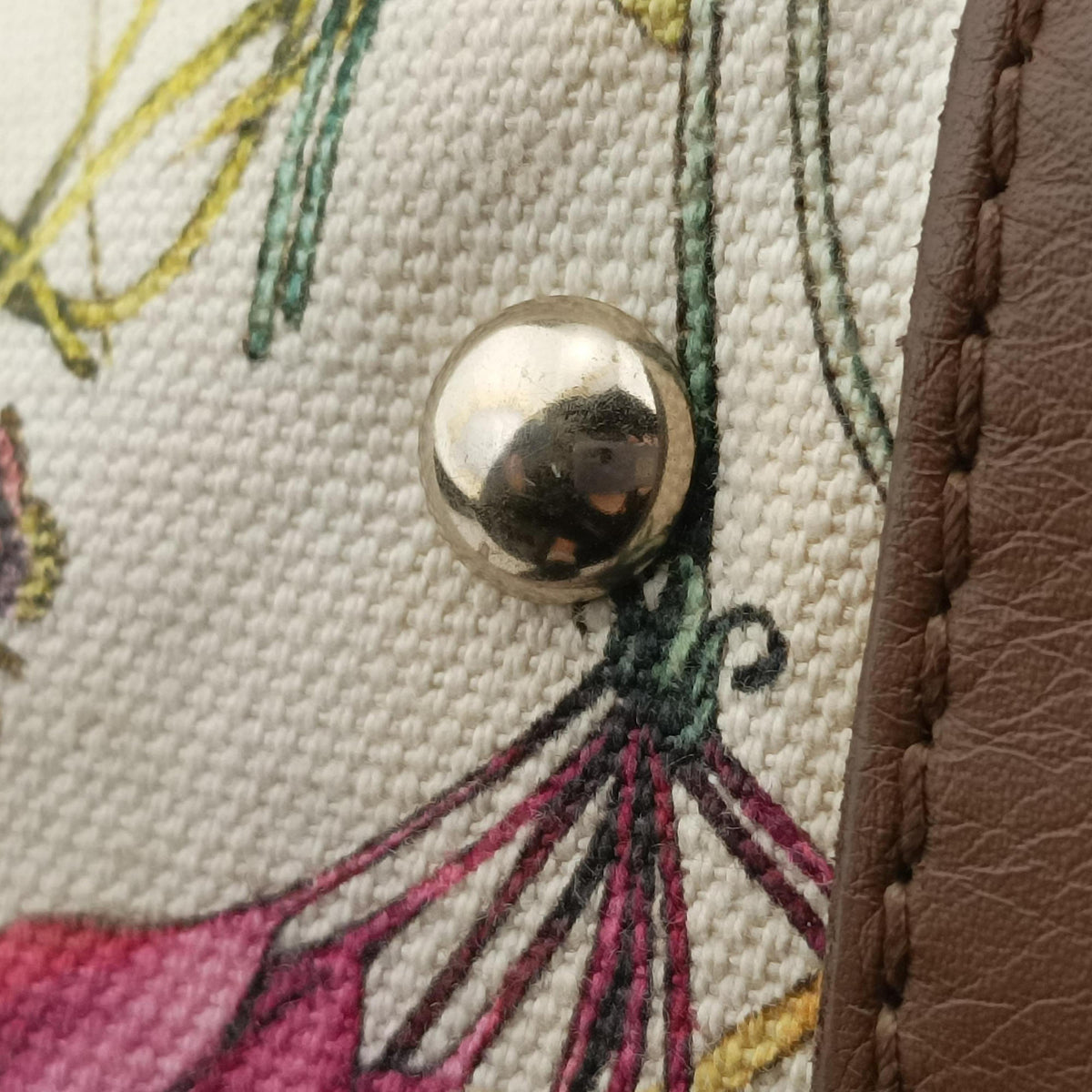 Secondhand Gucci flora print Multicolour canvas×leather 247205 handbag | stylenewstar