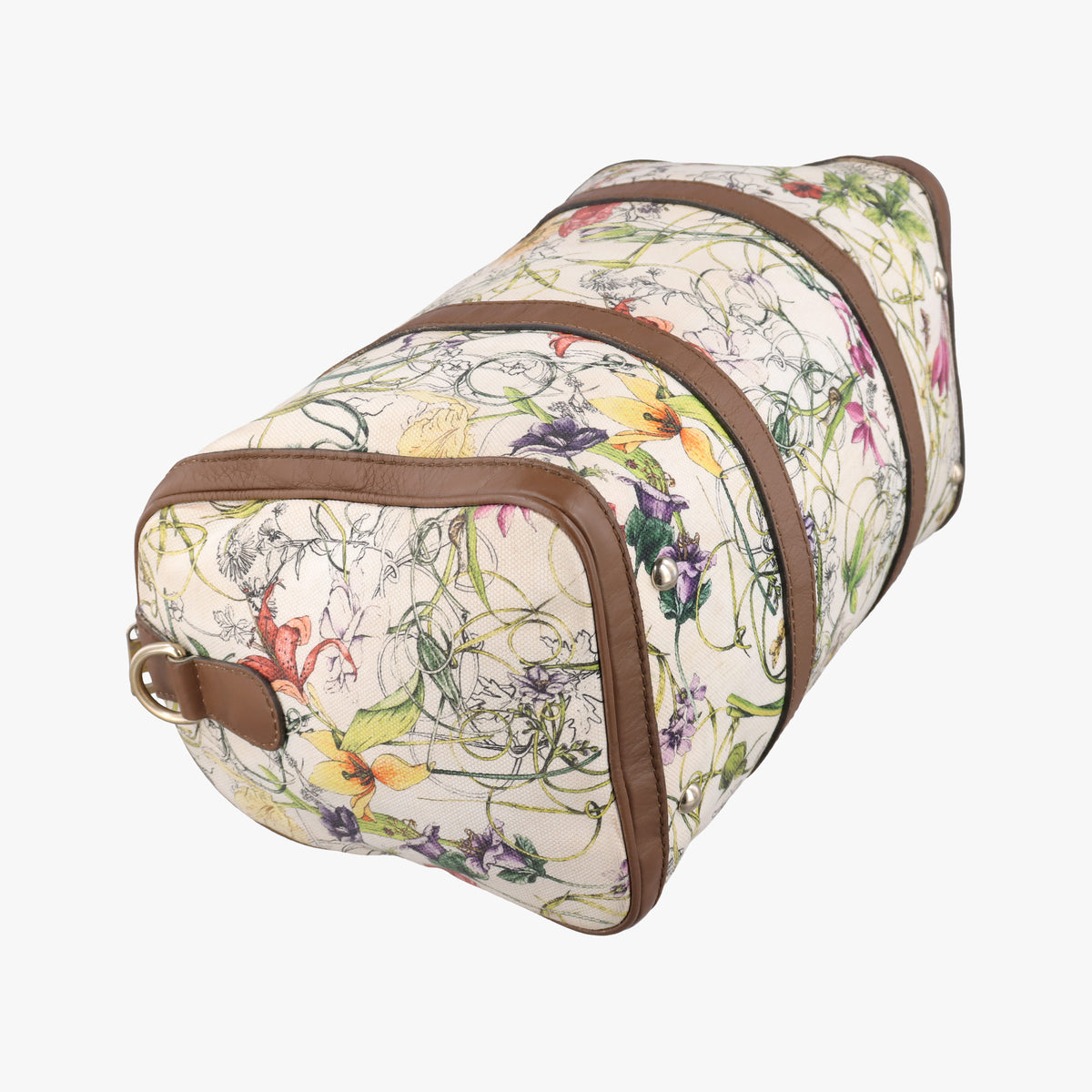 Secondhand Gucci flora print Multicolour canvas×leather 247205 handbag | stylenewstar