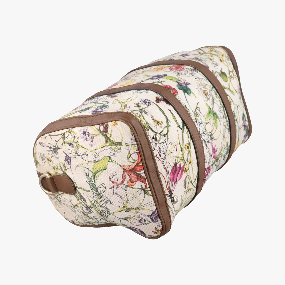 Secondhand Gucci flora print Multicolour canvas×leather 247205 handbag | stylenewstar