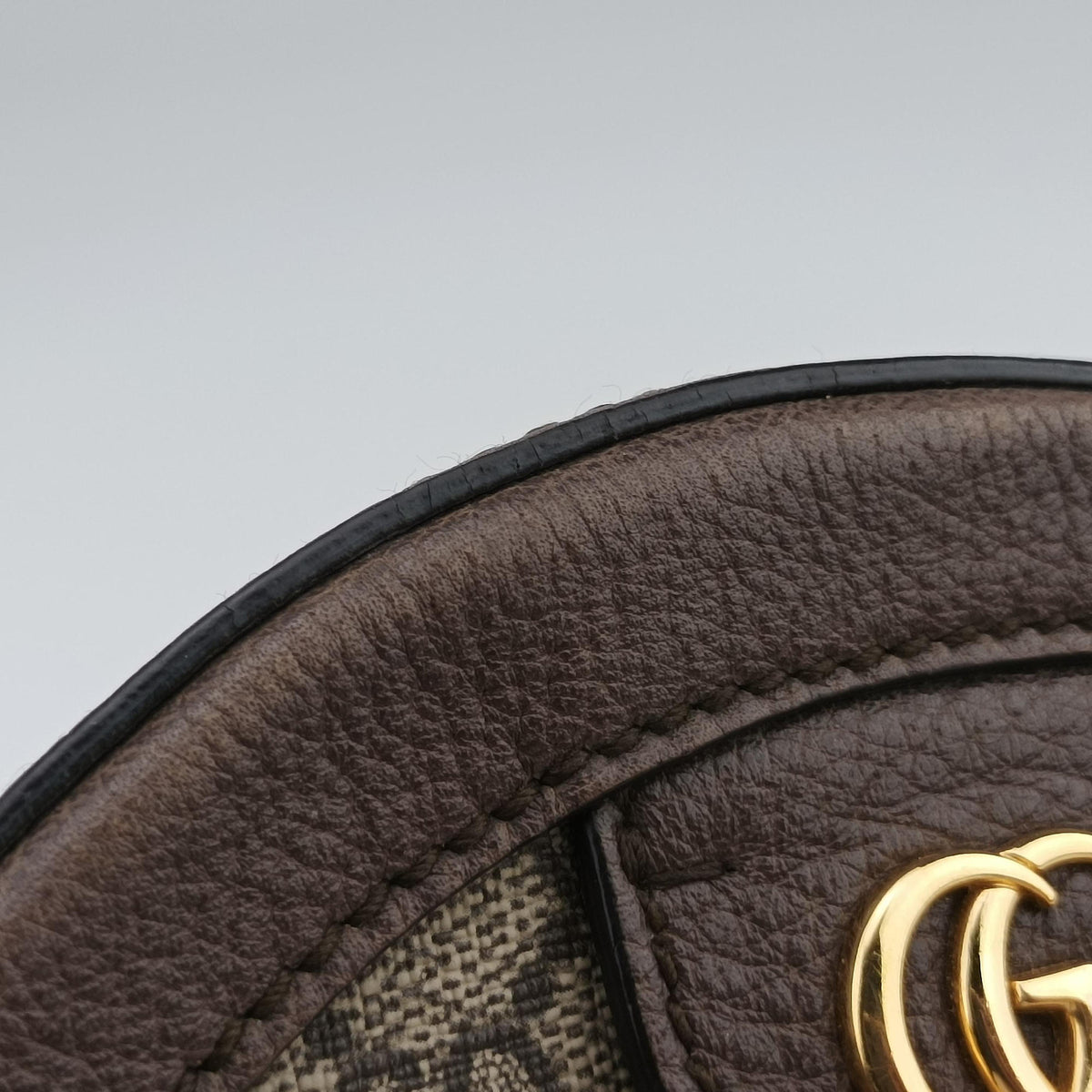 Pre-owned Gucci Ophidia Brown×beige PVC coated canvas×Leather 550618 shoulderbag | stylenewstar