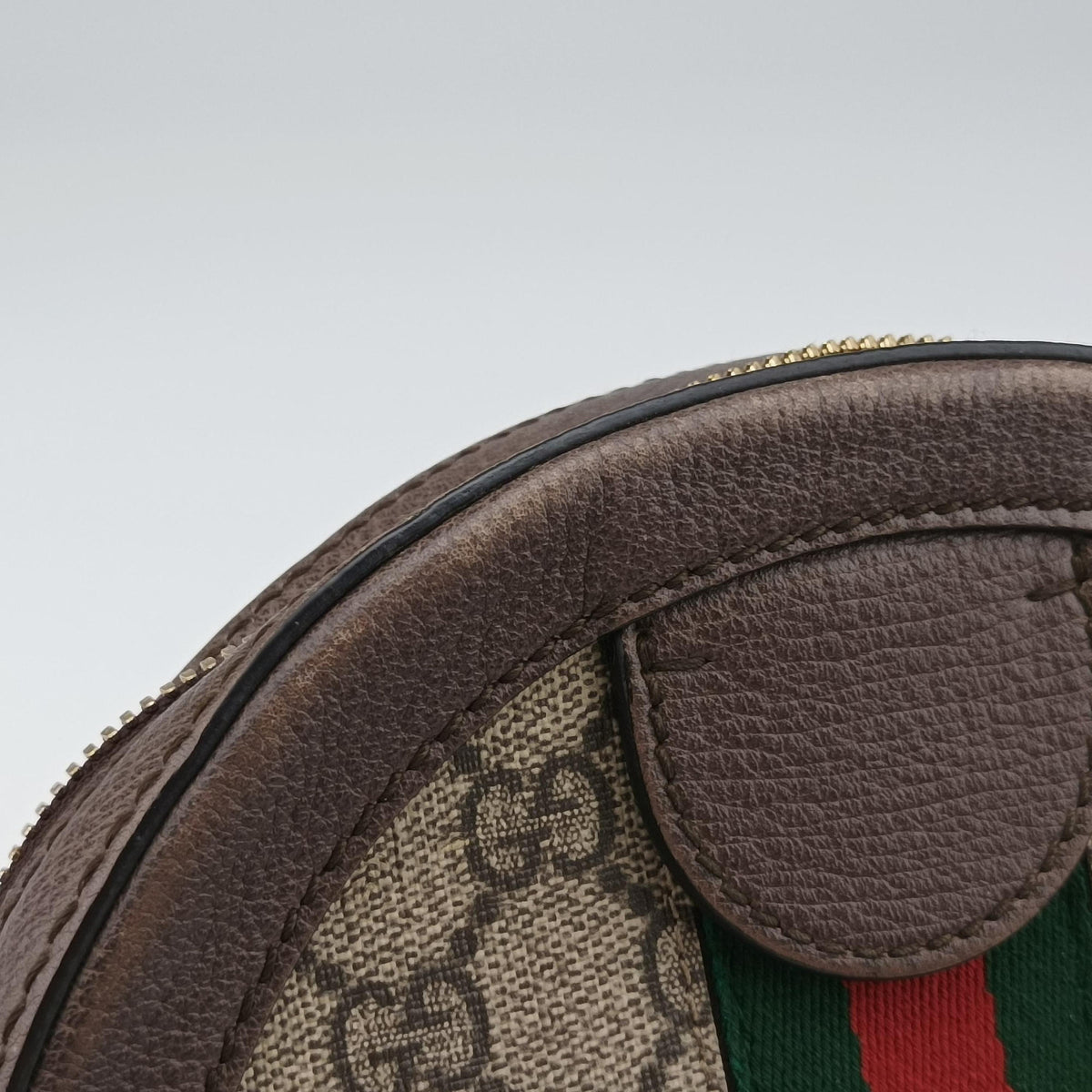 Pre-owned Gucci Ophidia Brown×beige PVC coated canvas×Leather 550618 shoulderbag | stylenewstar