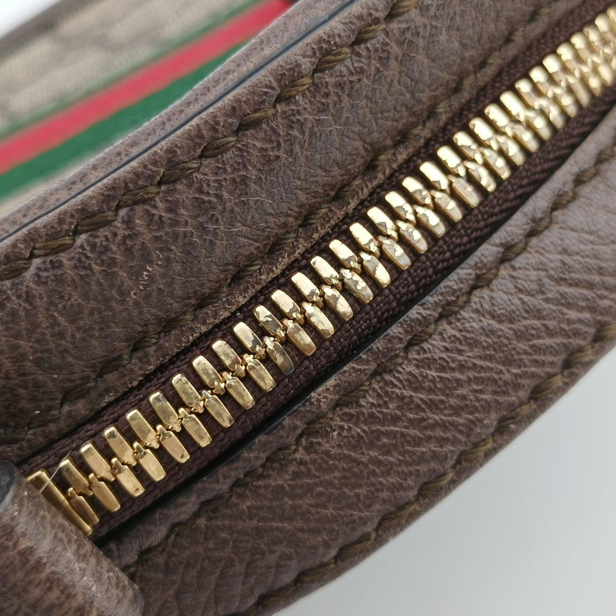 Pre-owned Gucci Ophidia Brown×beige PVC coated canvas×Leather 550618 shoulderbag | stylenewstar