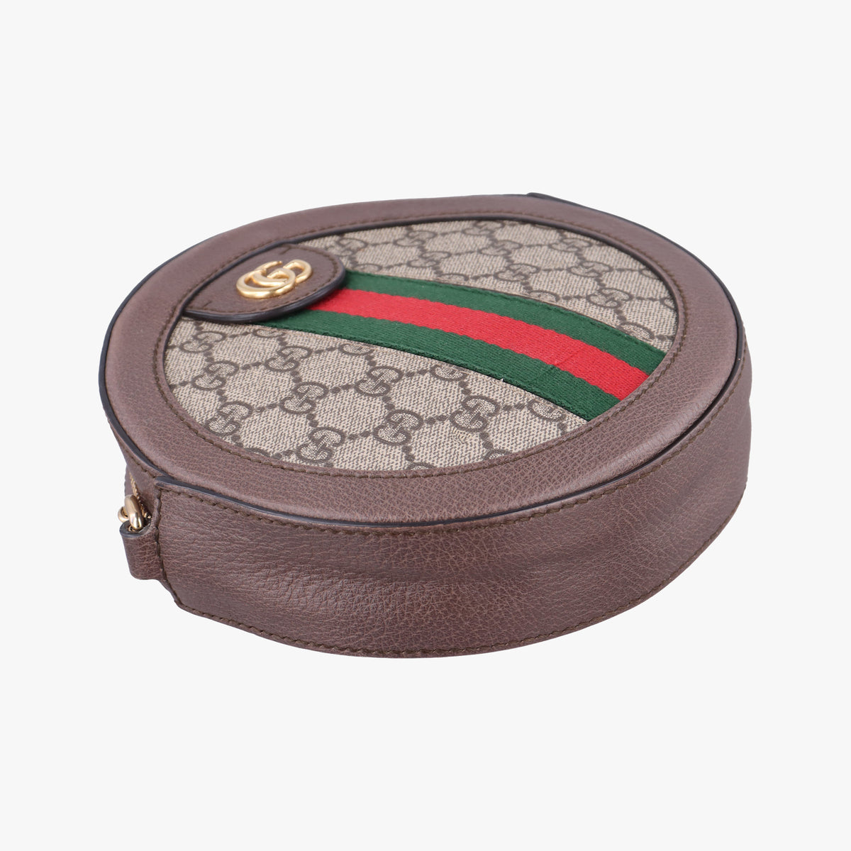Pre-owned Gucci Ophidia Brown×beige PVC coated canvas×Leather 550618 shoulderbag | stylenewstar