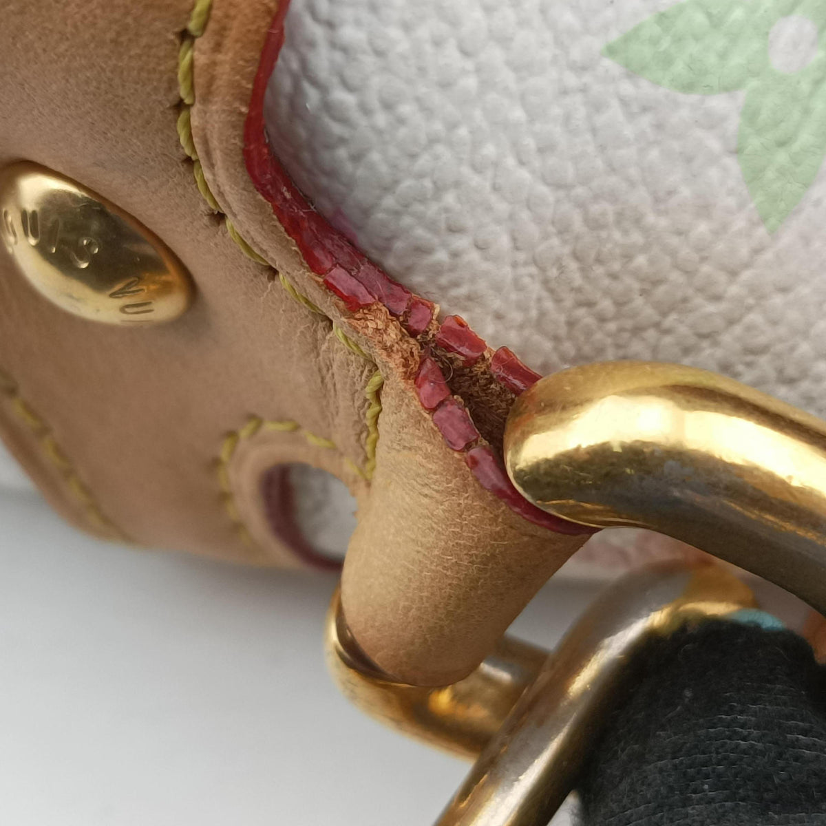 Pre-owned Louis Vuitton BEVERLY MM White Monogram Multicolor M40203 shoulderbag | stylenewstar