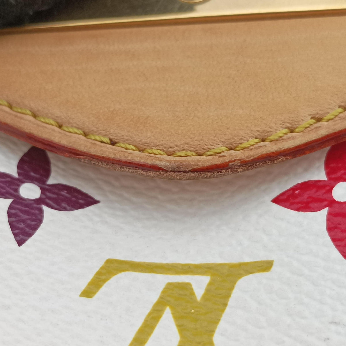 Vintage Louis Vuitton BEVERLY MM White Monogram Multicolor M40203 shoulderbag | stylenewstar