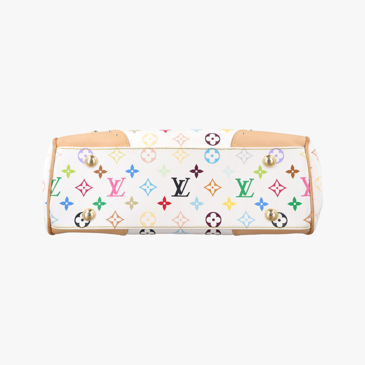 Pre-owned Louis Vuitton BEVERLY MM White Monogram Multicolor M40203 shoulderbag | stylenewstar