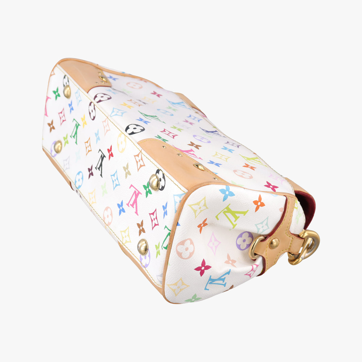 Pre-owned Louis Vuitton BEVERLY MM White Monogram Multicolor M40203 shoulderbag | stylenewstar