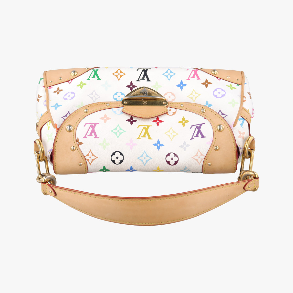 Vintage Louis Vuitton BEVERLY MM White Monogram Multicolor M40203 shoulderbag | stylenewstar