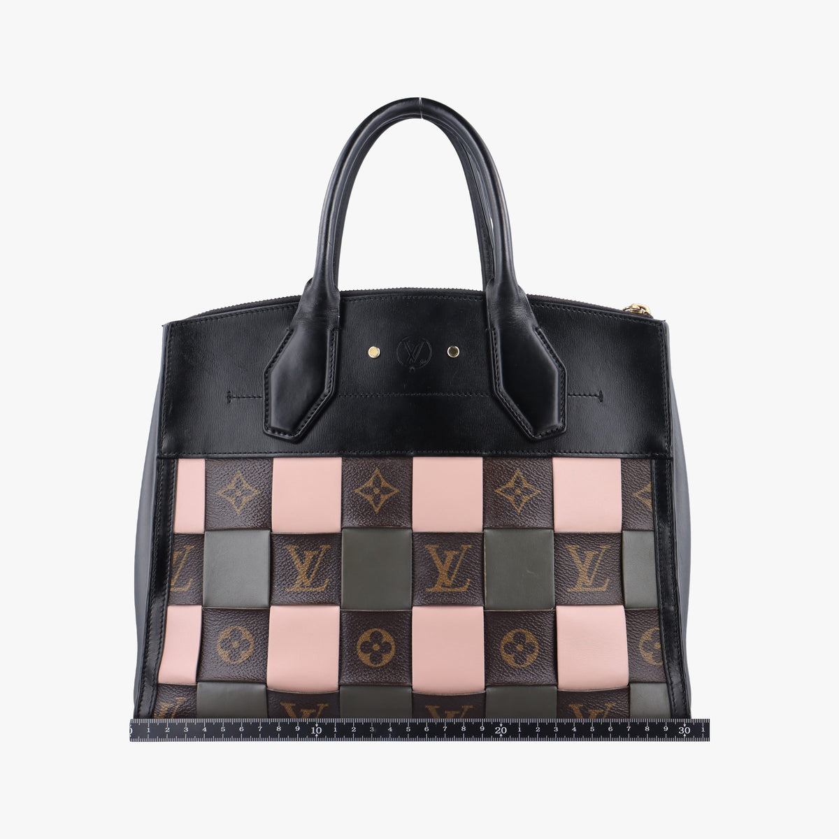 Pre-owned Louis Vuitton City Steamer Pink x Black Leather M57222 handbag | stylenewstar