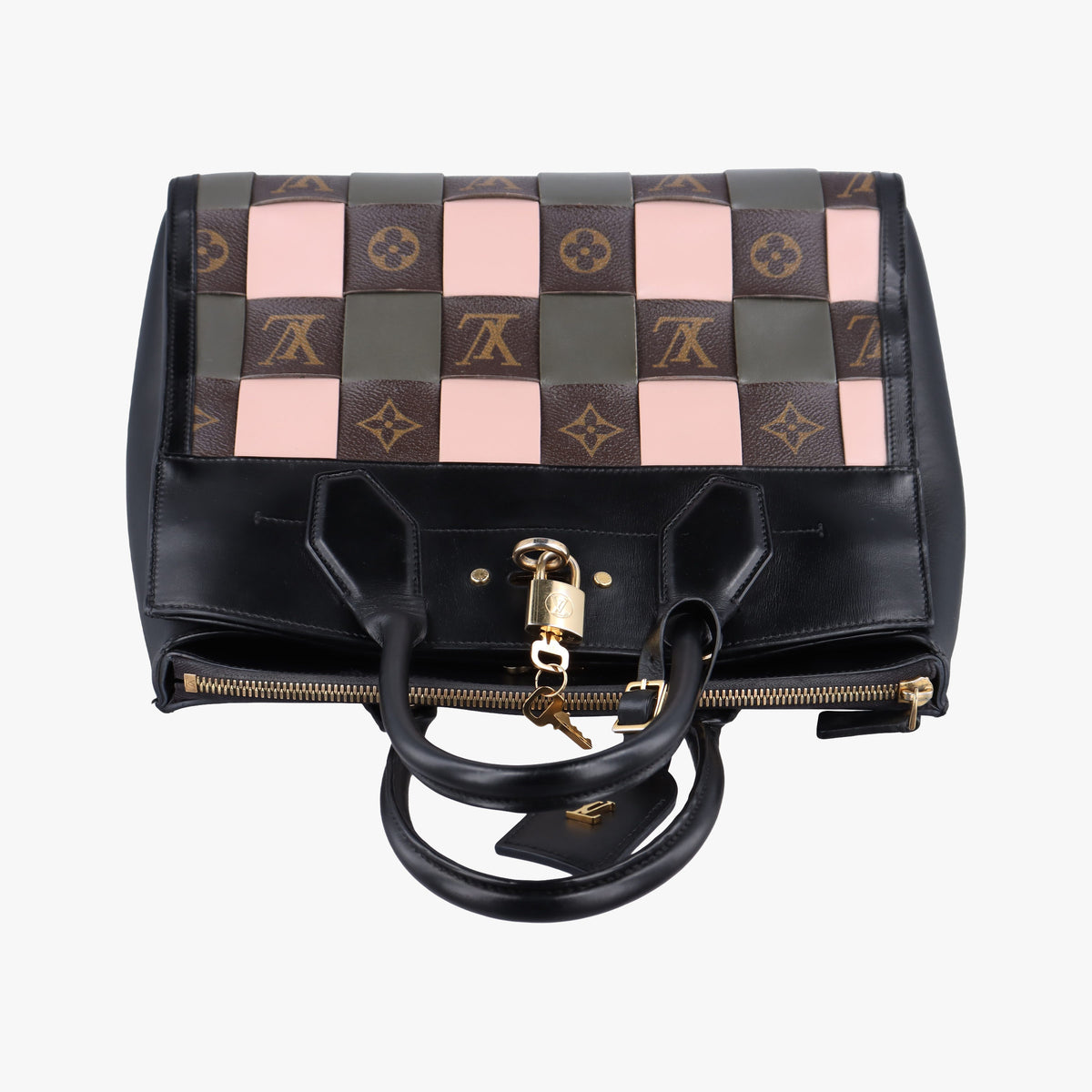 Pre-owned Louis Vuitton City Steamer Pink x Black Leather M57222 handbag | stylenewstar