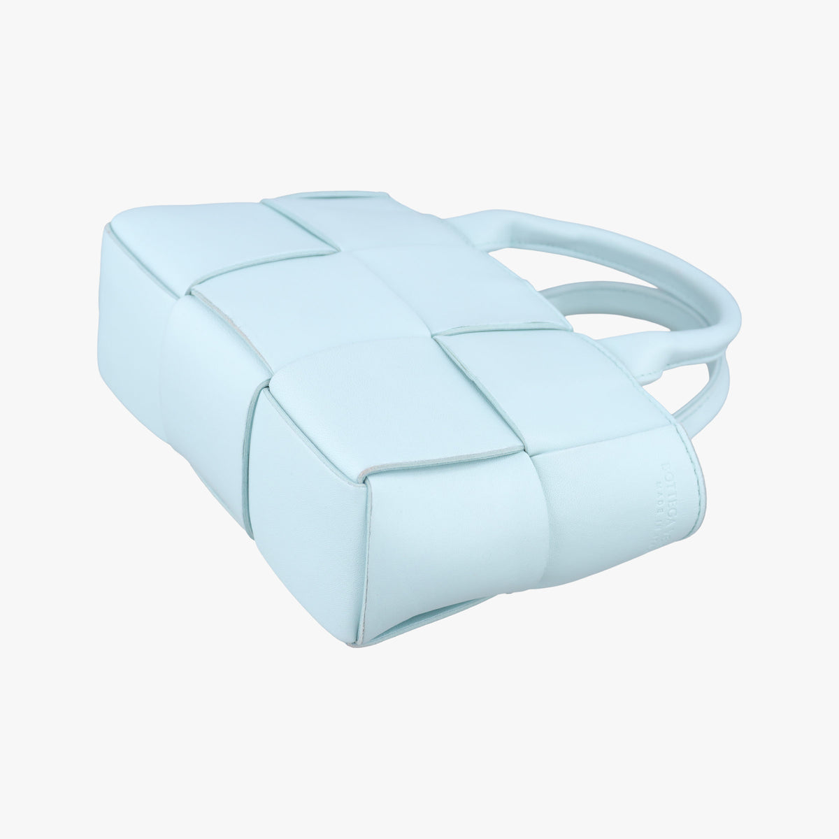 Vintage Bottega Veneta THE ARCO Tote Blue lambskin  shoulderbag | stylenewstar