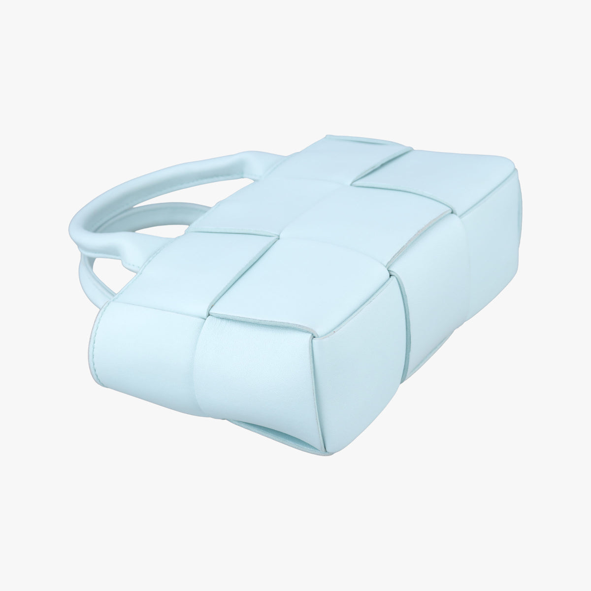 Vintage Bottega Veneta THE ARCO Tote Blue lambskin  shoulderbag | stylenewstar