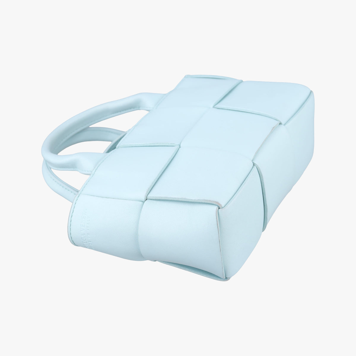 Vintage Bottega Veneta THE ARCO Tote Blue lambskin  shoulderbag | stylenewstar