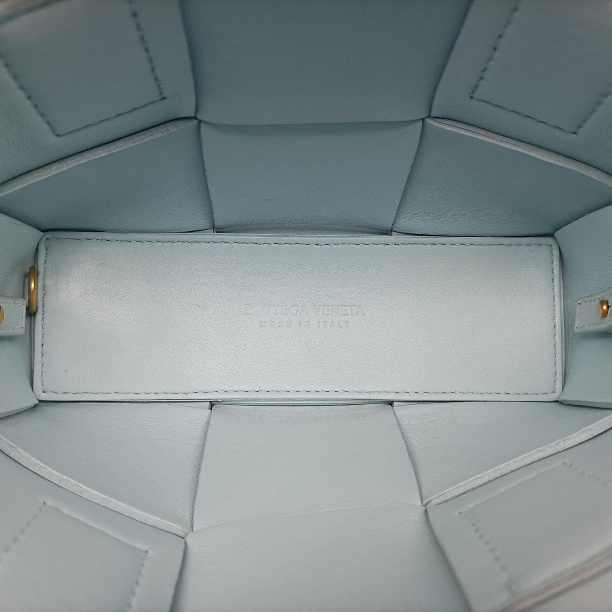 Vintage Bottega Veneta THE ARCO Tote Blue lambskin  shoulderbag | stylenewstar