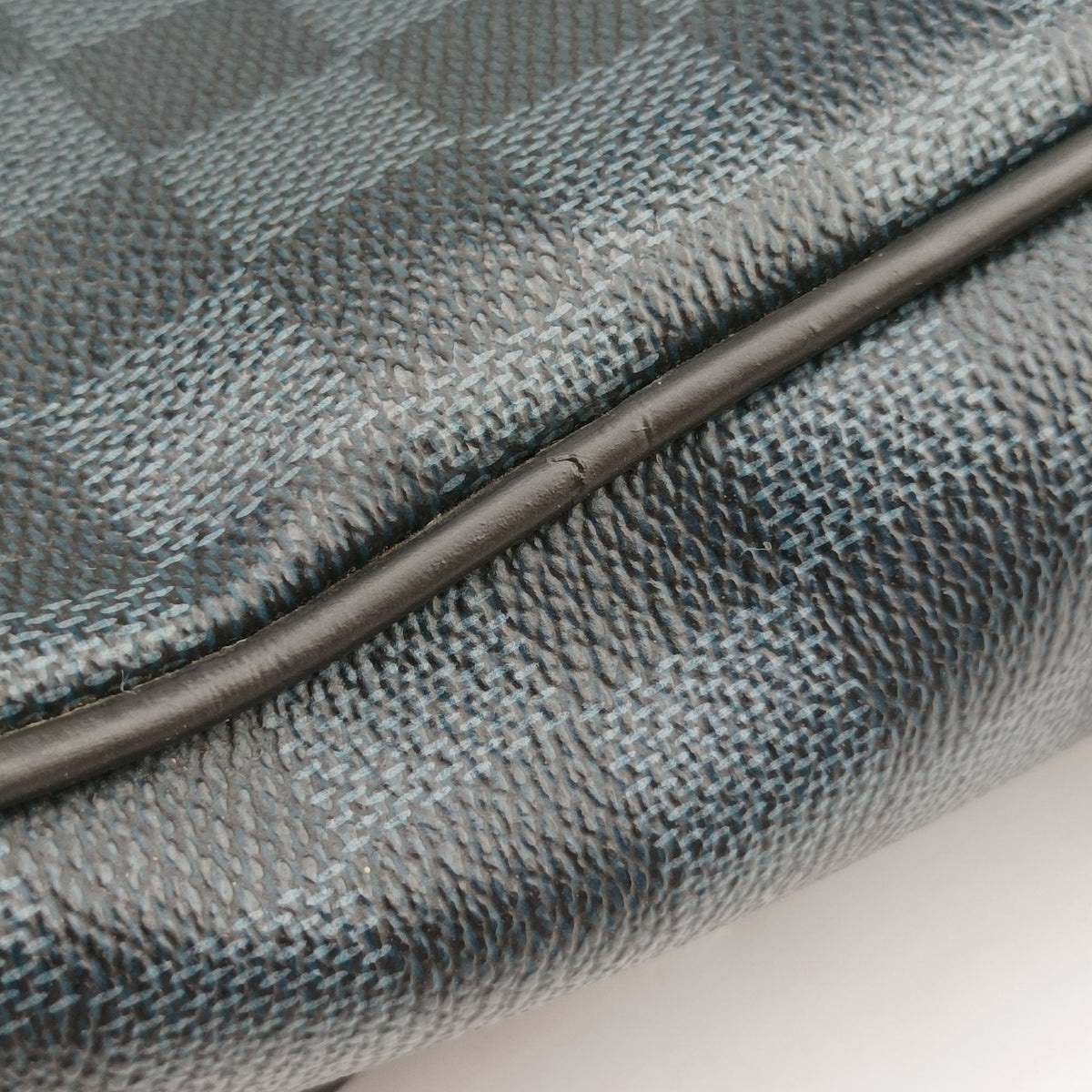 Pre-owned Louis Vuitton Porte-Documents Business Cobalt×Noir Damier canvas N41347 handbag | stylenewstar