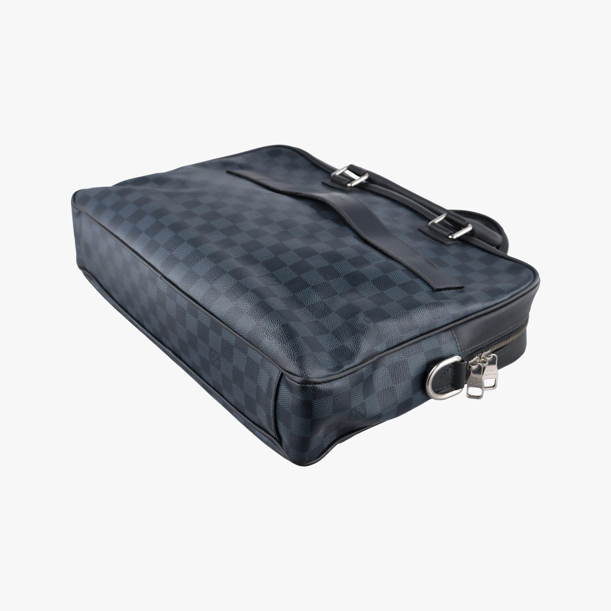 Pre-owned Louis Vuitton Porte-Documents Business Cobalt×Noir Damier canvas N41347 handbag | stylenewstar