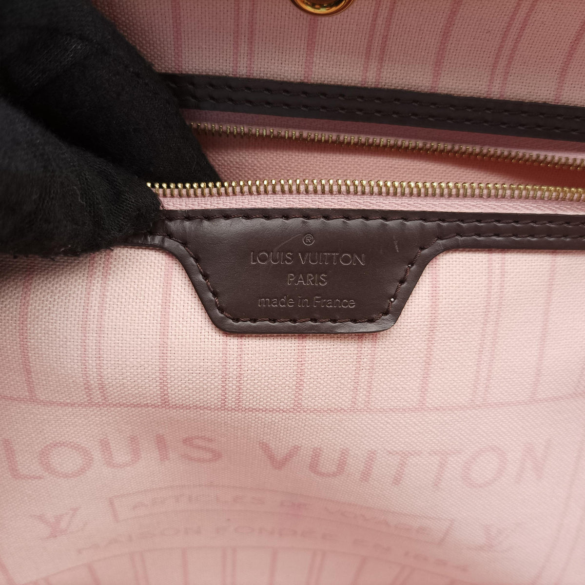 Secondhand Louis Vuitton NEVERFULL MM EBENE Damier Canvas N51105 shoulderbag | stylenewstar