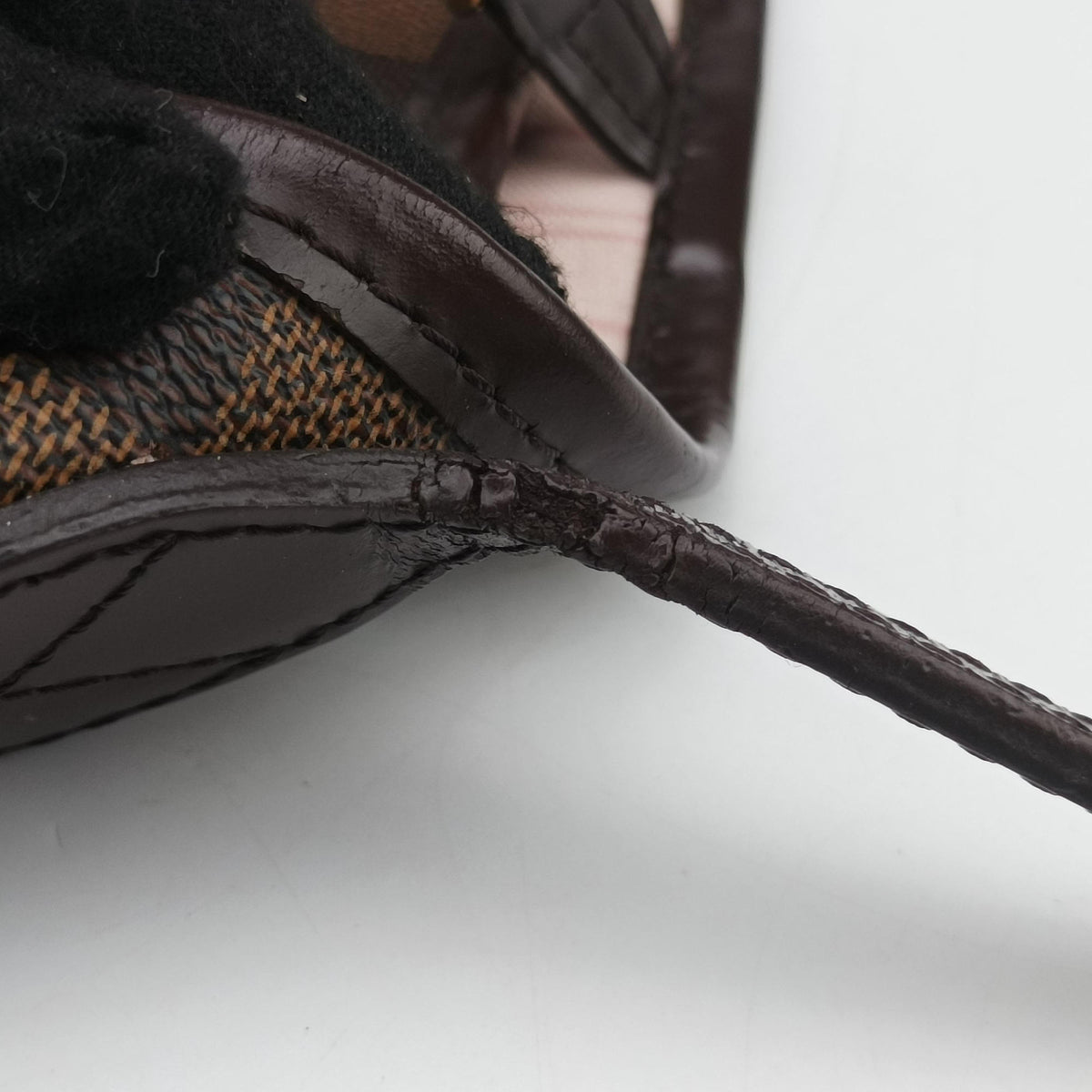 Secondhand Louis Vuitton NEVERFULL MM EBENE Damier Canvas N51105 shoulderbag | stylenewstar