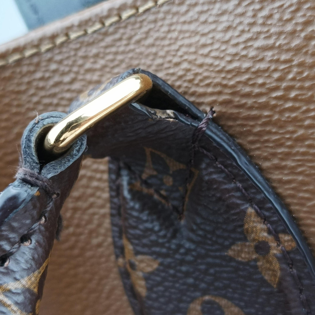 Pre-owned Louis Vuitton On the Go MM Monogram/Brown Monogram Canvas M45321 handbag | stylenewstar