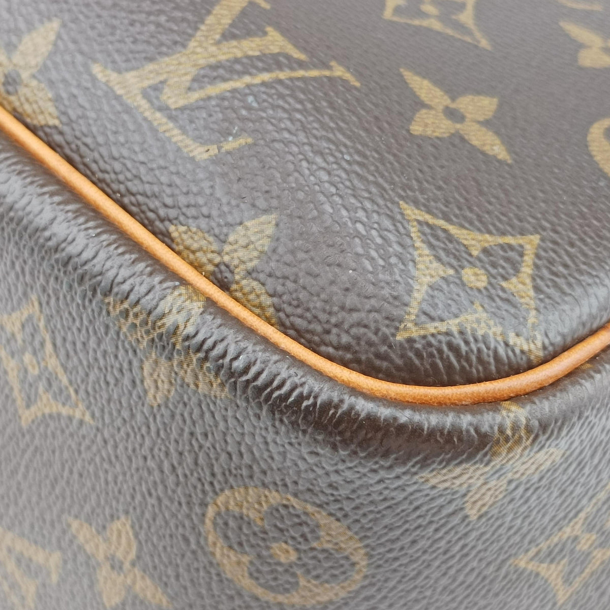 Pre-owned Louis Vuitton DEAUVILLE brown Monogram Canvas M47270 handbag | stylenewstar