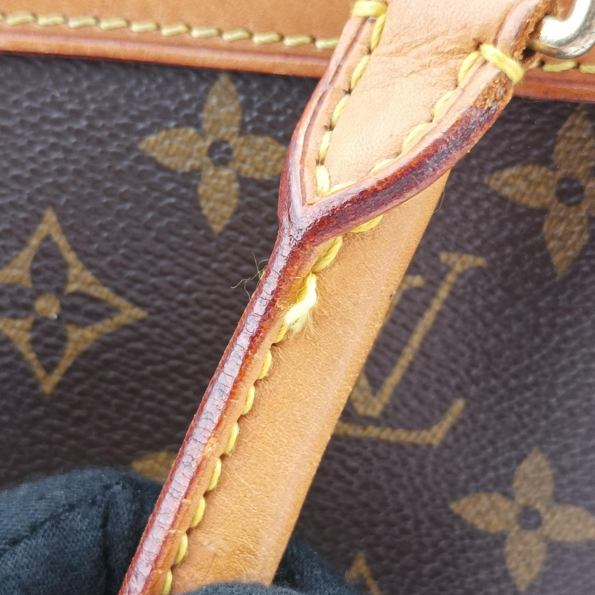 Pre-owned Louis Vuitton DEAUVILLE brown Monogram Canvas M47270 handbag | stylenewstar